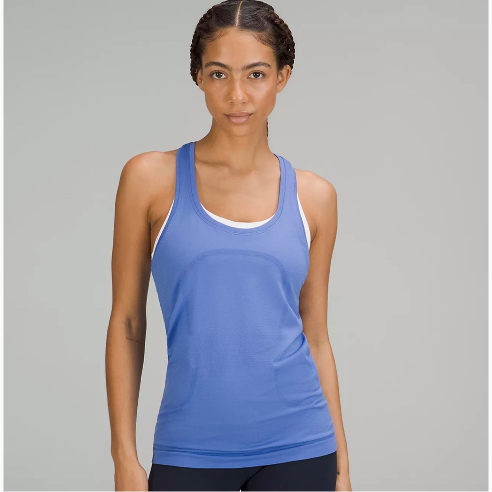 New lululemon Athletica Blue swiftly Tech racer back tank top 2.0 size 8